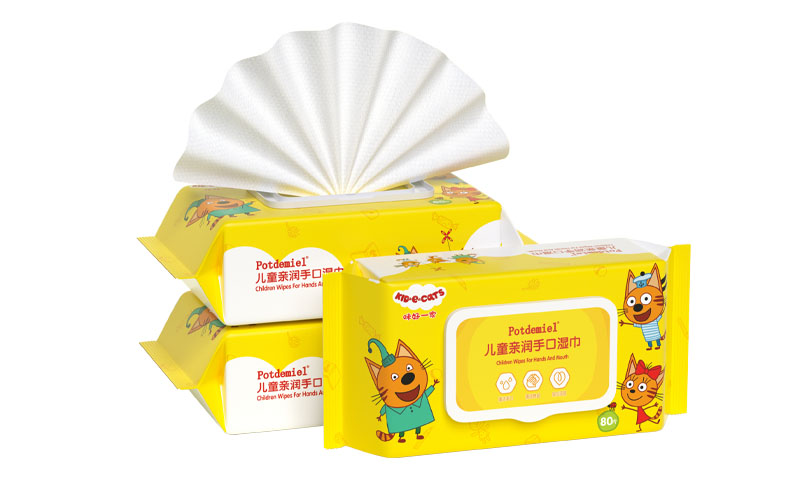 珀朵美兒童親潤手口濕巾 80抽